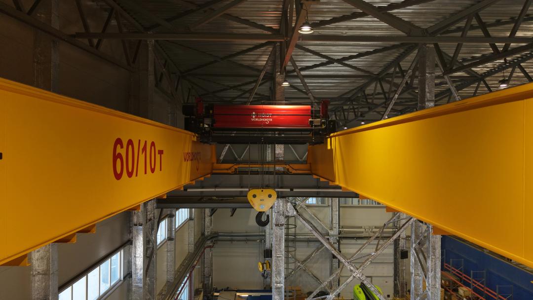 Как краны WORLDHOISTS помогают ООО НПФ «Энтехмаш» создавать турбины будущего